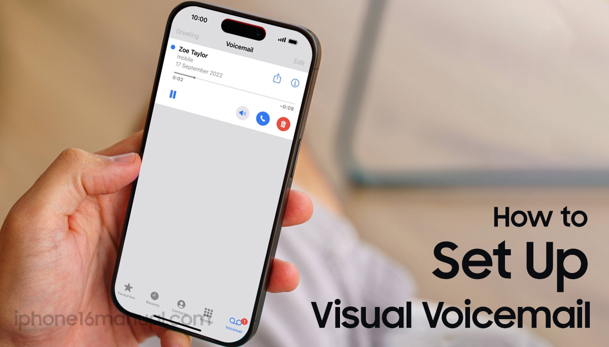 set up voicemail on iphone 16