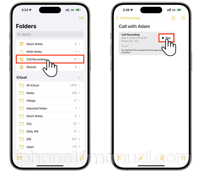 access call recording on iphone 16
