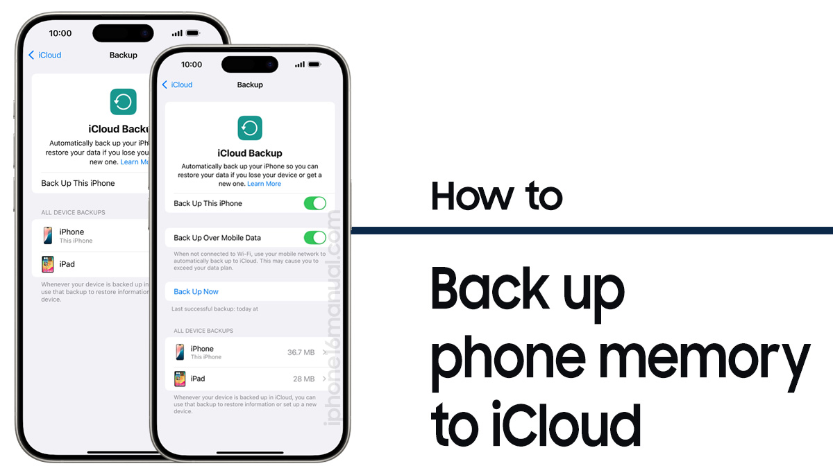 back up iphone 16 to icloud
