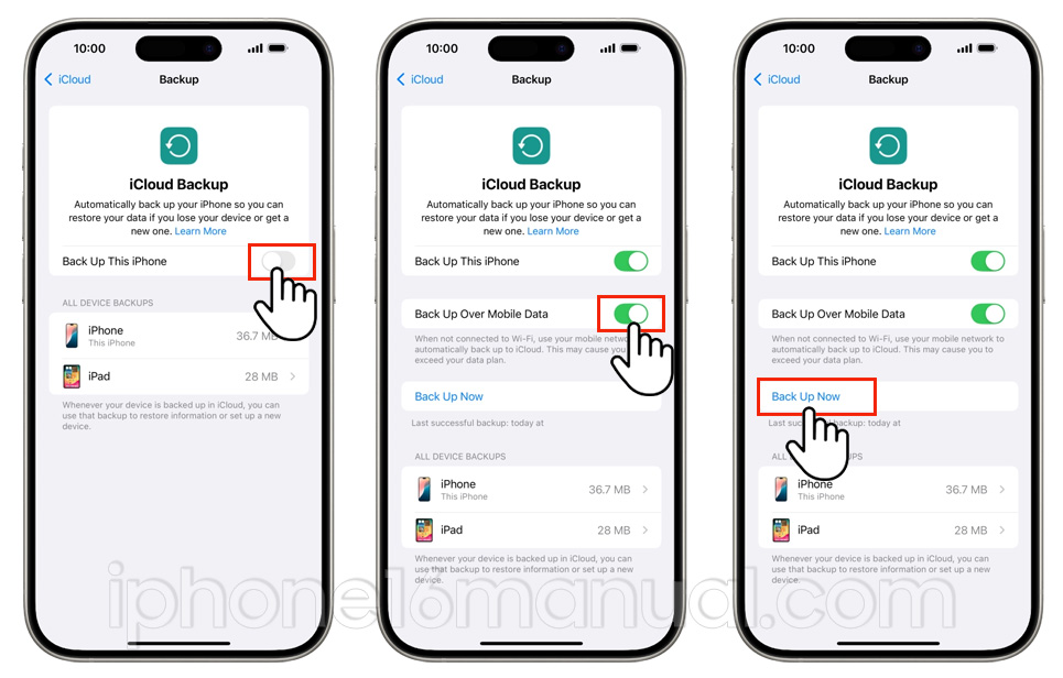 iphone 16 back up to icloud