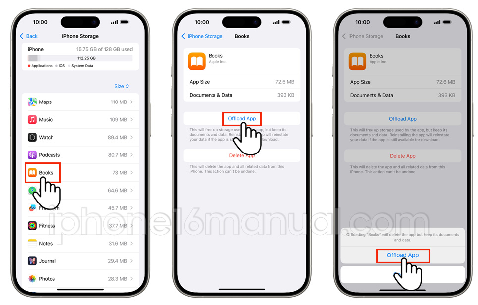 offload app iphone 16