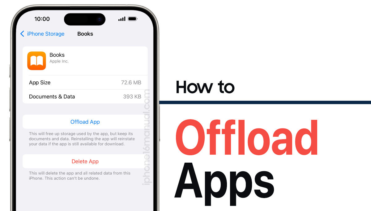 offload apps on iphone 16