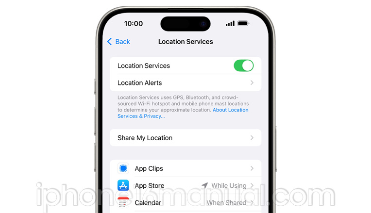 turn off location services